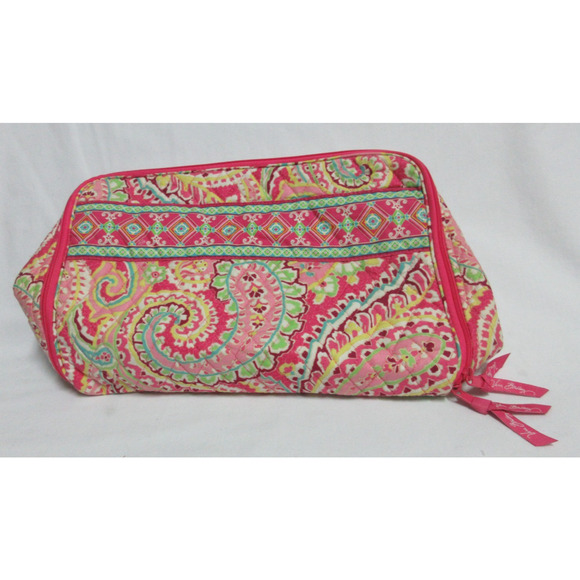 Vera Bradley Retired Rare Capri Melon Travel Bag Case Inside Pockets NEW Gift - Picture 3 of 9